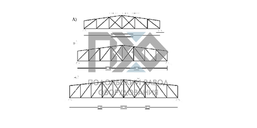 Ферма металлическая полигональная 42м