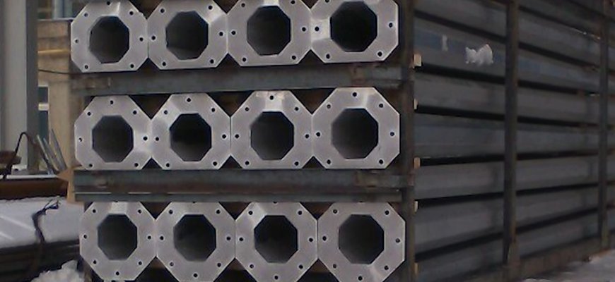 Многогранные стальные опоры - купить по низким ценам в Москве