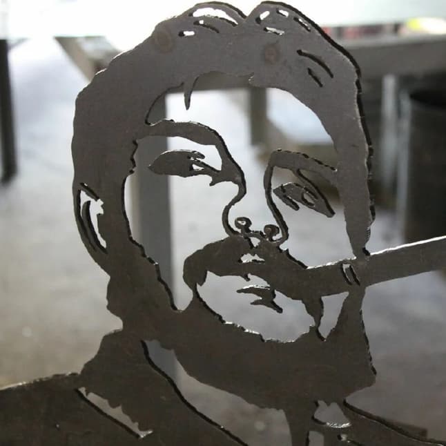 Портрет Че Гевара из металла лазерная резка.