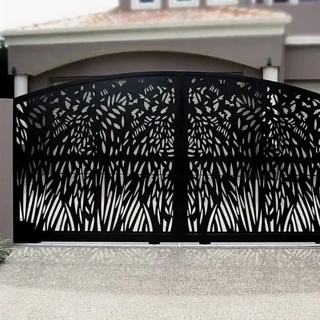 Ворота из металла лазерная резка.